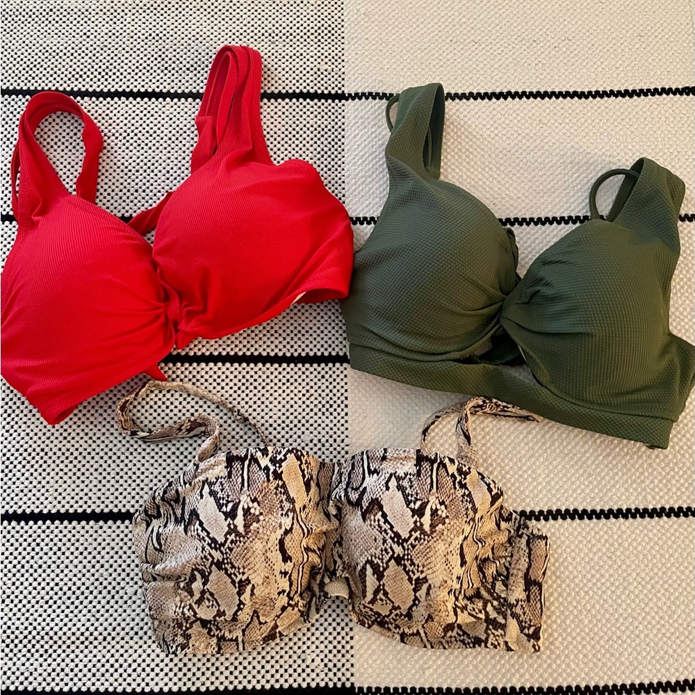 Shade and Shore bikini top bundle EUC